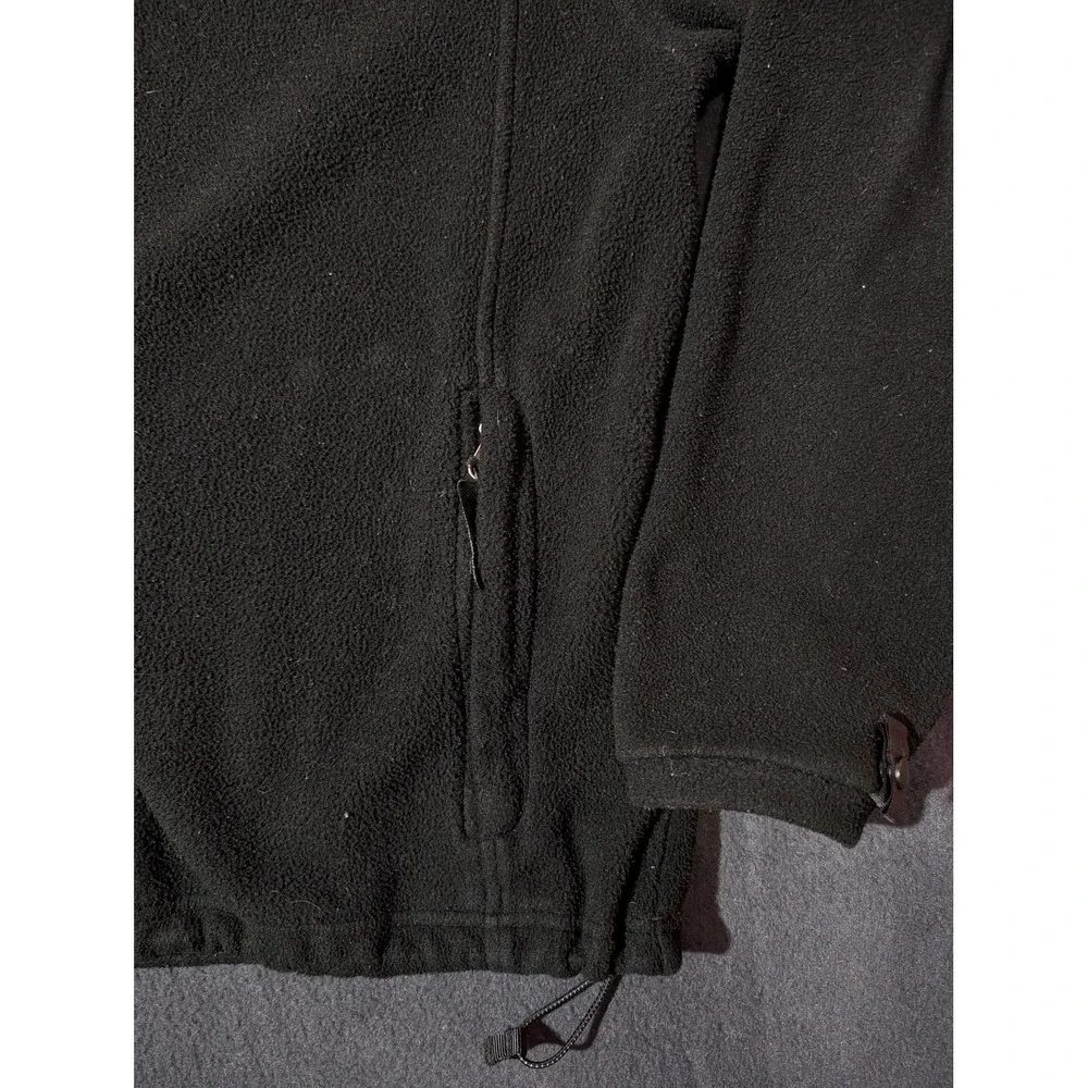 North Face Jacket Mens Small Black Full Zip Fleece Polartec Outdoors Hiking Warm